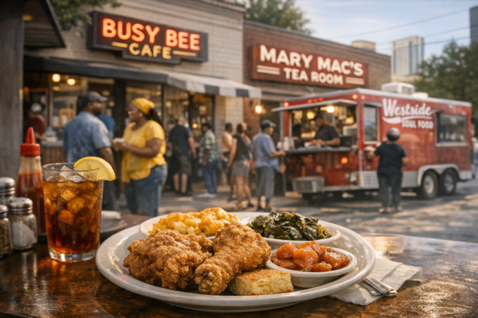 Featured image for Soul-Food Rooms: How Busy Bee, Mary Mac’s and Westside Kitchens Define Atlanta