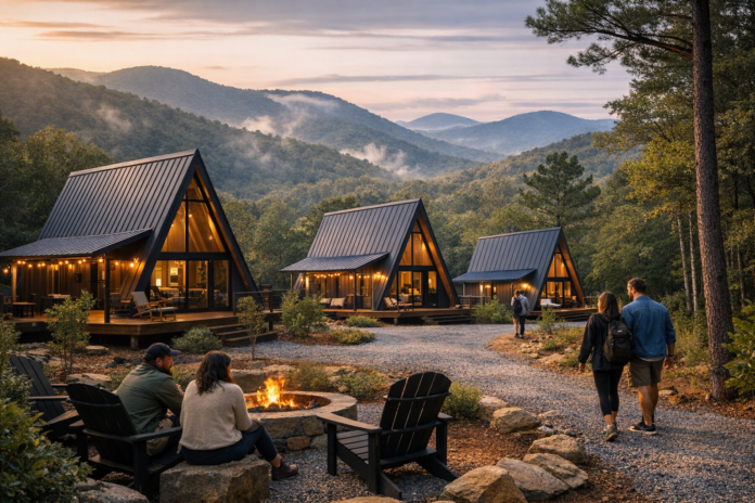 Featured image for Modern A‑Frame micro‑community brings Atlanta design to North Georgia